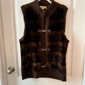 MICHAEL Michael Kors Dark Brown Knit Sweater